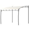 10' x 10' Outdoor Pergola Gazebo, Garden Sun Shade Shelter with Metal Frame for Porch, Patio, Deck, Backyard, Cream