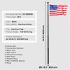 20FT Telescoping Flag pole Kit, Heavy Duty Aluminum Alloy in Ground Flag Poles for Outside, 3 Display Modes Flagpole with 3x5 American Flag
