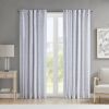 Poly Printed Curtain Panel with Tufted Stripe and Lining