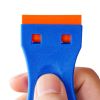 Plastic Razor Blade Scraper, 2PCS Scraper Tool, 120PCS Plastic Blades, Cleaning Scraper Remover for Stickers, Decals, Adhesive, Labels