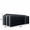 13' x 20' Metal Garage Shed with Double Front Doors, 7'9" Peak Height, Side Entry Door, 240 Sq-Ft Floor Space, TMG-MS1320A