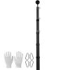 20FT Telescoping Flag pole Kit, Heavy Duty Aluminum Alloy in Ground Flag Poles for Outside, 3 Display Modes Flagpole with 3x5 American Flag