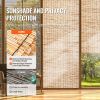 Natural Reed Fencing, 3.3 ft x 13.3 ft, Reed Screen Curtain Balcony Reed Fence Roll for Outdoor Backyard Patio