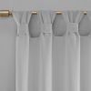 Floral Embellished Cuff Tab Top Solid Curtain Panel(Only 1 Pc Panel)