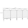 Patio Perimeter: 11.5" Metal Garden Fence 4-Pack, Decorative Rust-Resistant Border