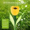 6 Pcs Solar Garden Tulip Flower Light Outdoor Solar Pathway light IP54 Water-resistant Landscape Lights for Festival Decorations
