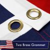 American Flag 75D Printed Polyester 3x5 Ft Double Needle Lockstitch Edges