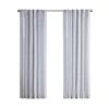 Poly Printed Curtain Panel with Tufted Stripe and Lining
